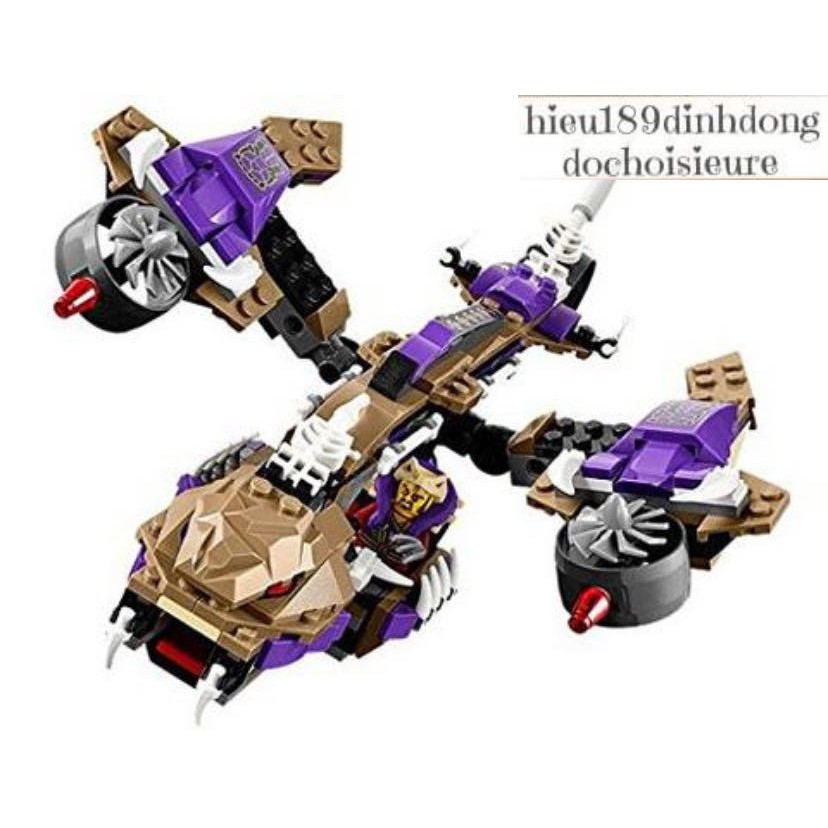 Lắp ráp xếp hình NOT Lego Ninjago Movie 70746 Lepin 06002  SY336 Lele 79098 Bela 10321 : Tấn Công Phi Thuyền Mãng Xà