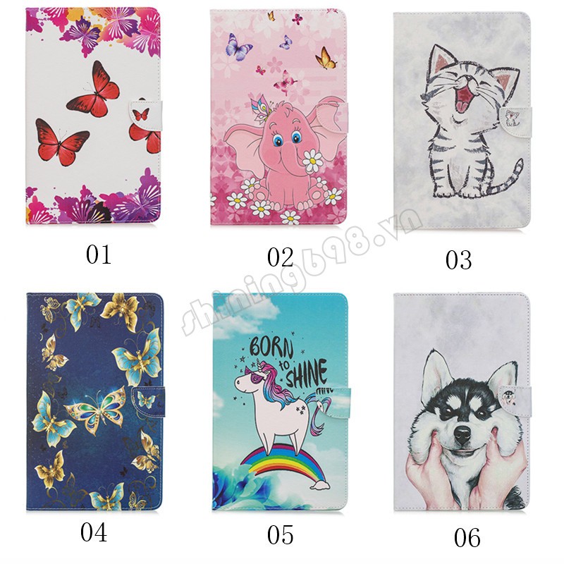 Vỏ bảo vệ máy tính bảng hình hoạt hình xinh xắn chống rơi cho Samsung Galaxy Tab A 8.0 With S Pen 2019 SM P200 P205