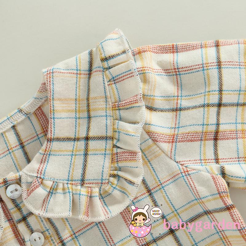 Áo Thun Cổ Búp Bê Tay Dài Màu Trơn Thời Trang Xuân Thu Dành Cho Bé Gái 6 Tháng Tuổi-5 Tuổi