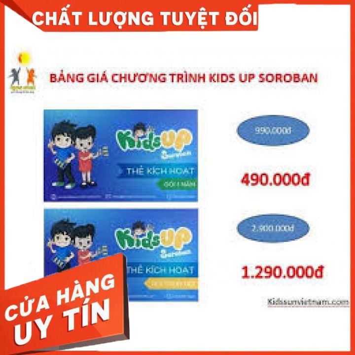 Kidsup Soroban Cho Trẻ 5-12 Tuổi - FREESHIP - Học Toán Soroban Chưa Bao Giờ Dễ Dàng Đến Thế