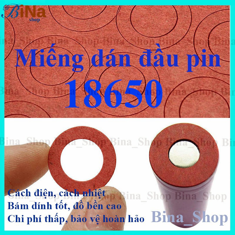 Miếng dán bảo vệ đầu dương pin 18650