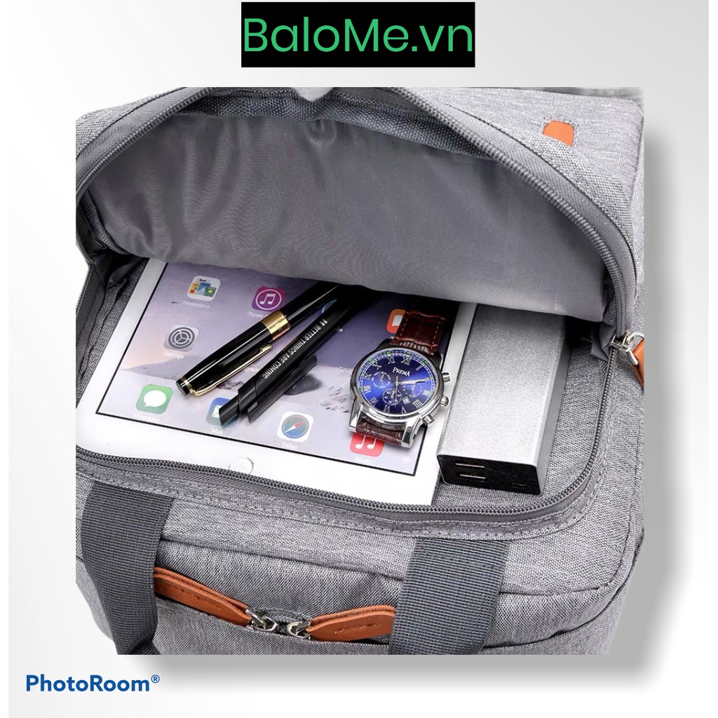 Balo Laptop Nam Nữ BaloMe 8809 chất liệu vải cao cấp có chống sốc