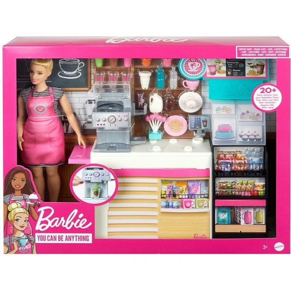 [Mã LIFETOY252 giảm 100K đơn 499K] Tiệm Cà Phê của búp bê Barbie GMW03