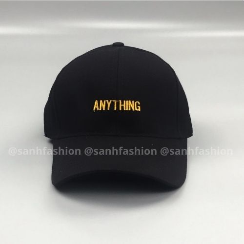 Mũ lưỡi trai thêu hình chữ Anything Nón kết chất kaki cao cấp form unisex nam nữ K32