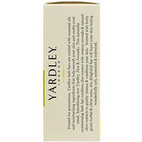 Xà phòng dưỡng ẩm thiên nhiên Yardley London Aloe &amp; Avocado Naturally Moisturizing Bath Bar 120g (Mỹ)