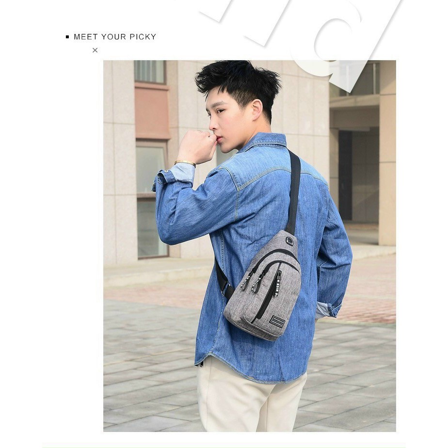 Túi vải đeo chéo nam - Hàng tốt | BigBuy360 - bigbuy360.vn