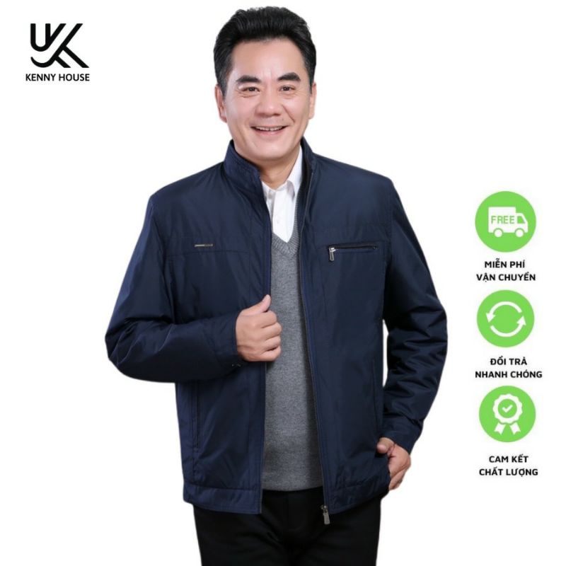 áo khoác nam trung tuổi KENNY💖FREESHIP💖Áo phao nam trung niên lót dày dặn cam kết ấm tặng bố