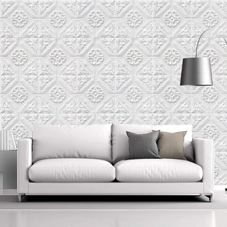 Xốp Dán Tường 3D Tân Cổ Điển sang trọng Khổ 35x35CM Chống thấm nước ẩm mốcmang lại cho bạn không gian sạch sẽ và trong lành.