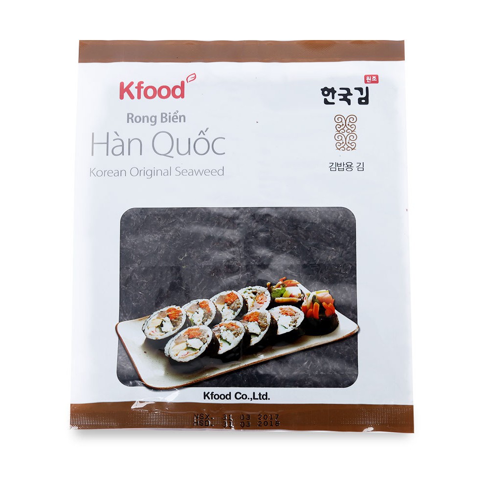 Rong Biển Cuộn Cơm Kfood Gói 20G 10 lá