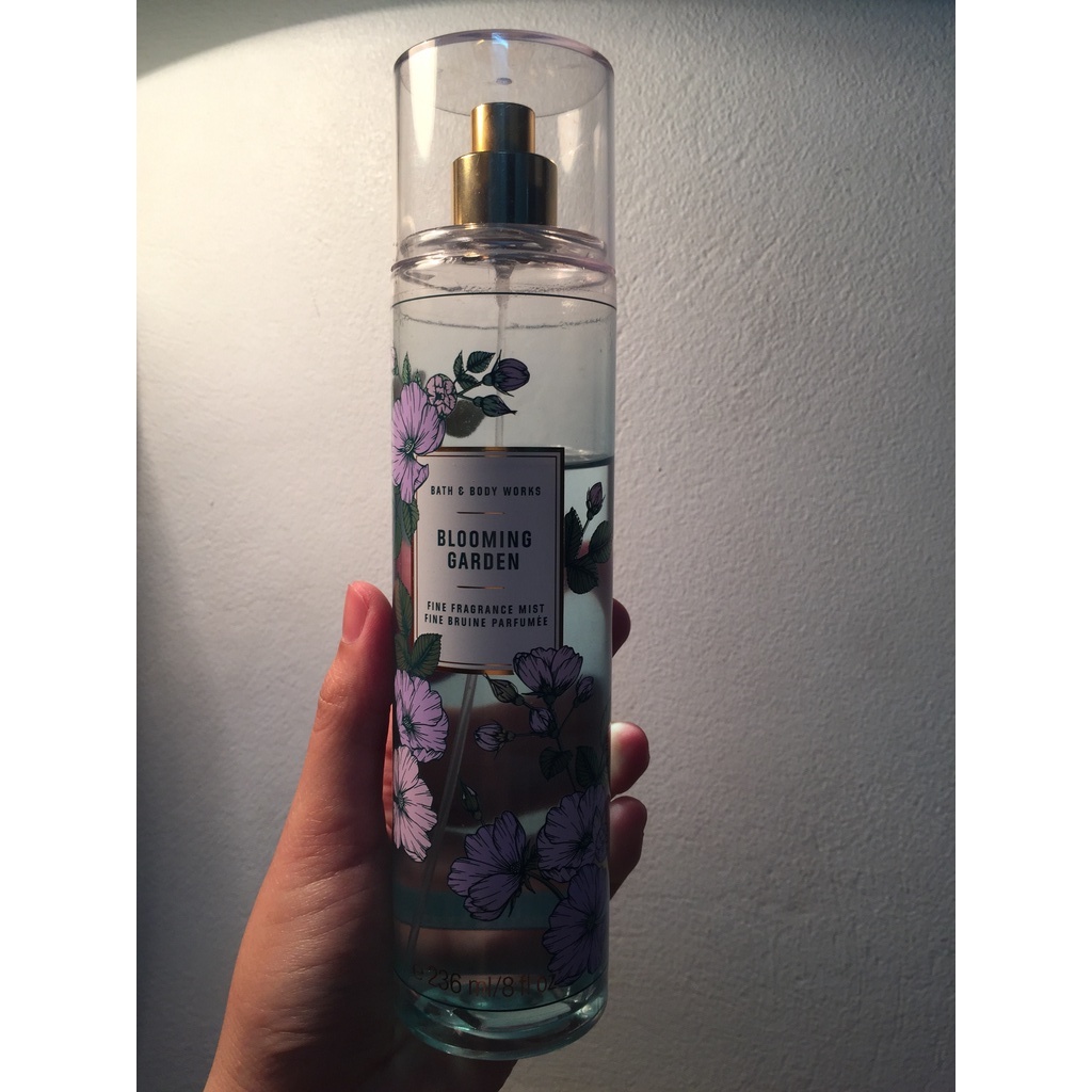 Xịt thơm body mist fullsize Bath and Body Works mùi mát - Blooming Garden