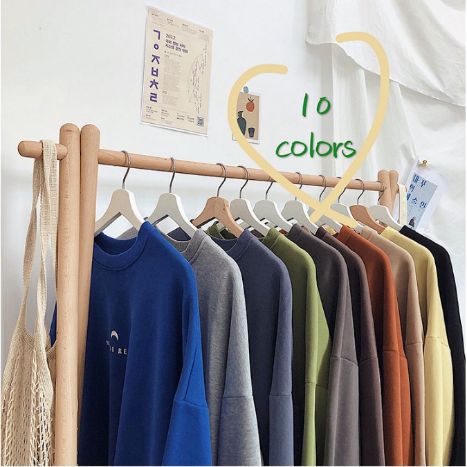 Áo sweater cổ tròn nhiều họa tiết phong cách Hàn Quốc cho nam