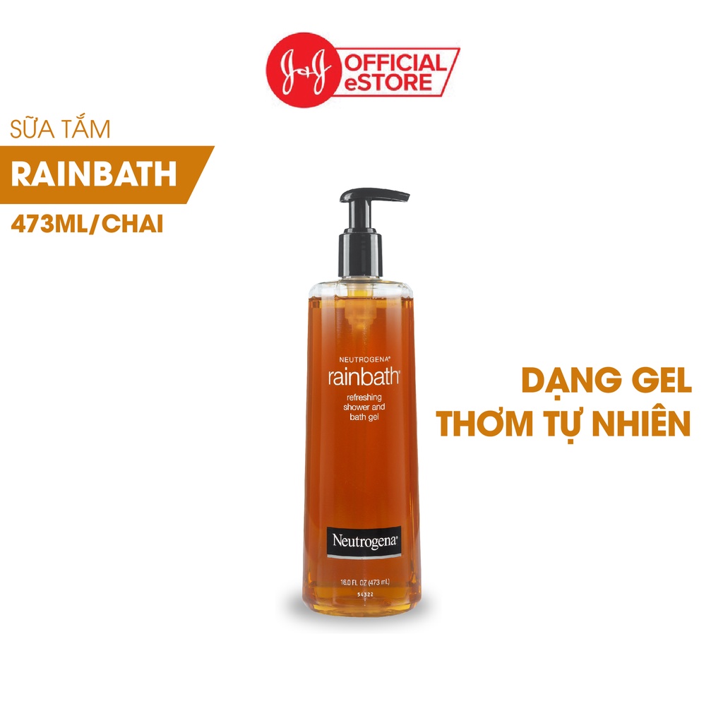 Bộ 2 chai Sữa tắm dạng gel Neutrogena Rainbath Original refreshing shower and bath gel 473ml/chai - 540018230