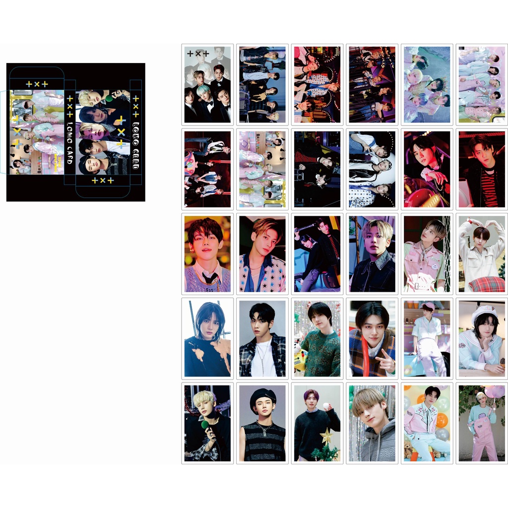 LOMO Thẻ ảnh TXT Cho Người Hâm 55 Cái/bộ Kpop