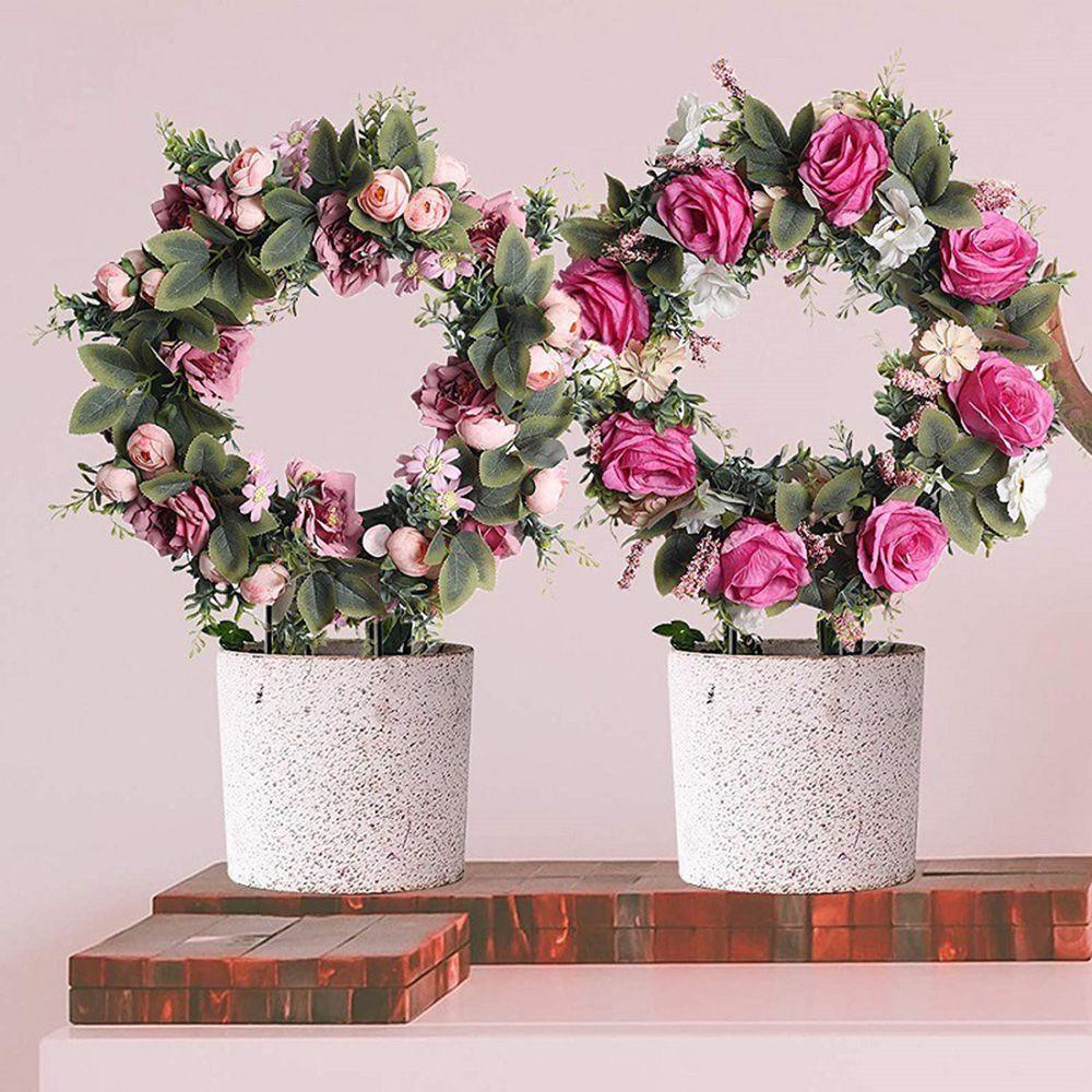 SUYO Giá Đỡ Chậu Cây Bằng Sắt Dùng Trang Trí DIY