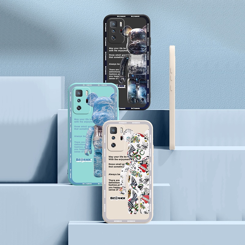 Ốp Điện Thoại Silicon Mềm Họa Tiết Gấu Hoạt Hình Cho Xiaomi Redmi 10 Prime Mi 11T Pro Redmi Note 10 Pro Max 10S