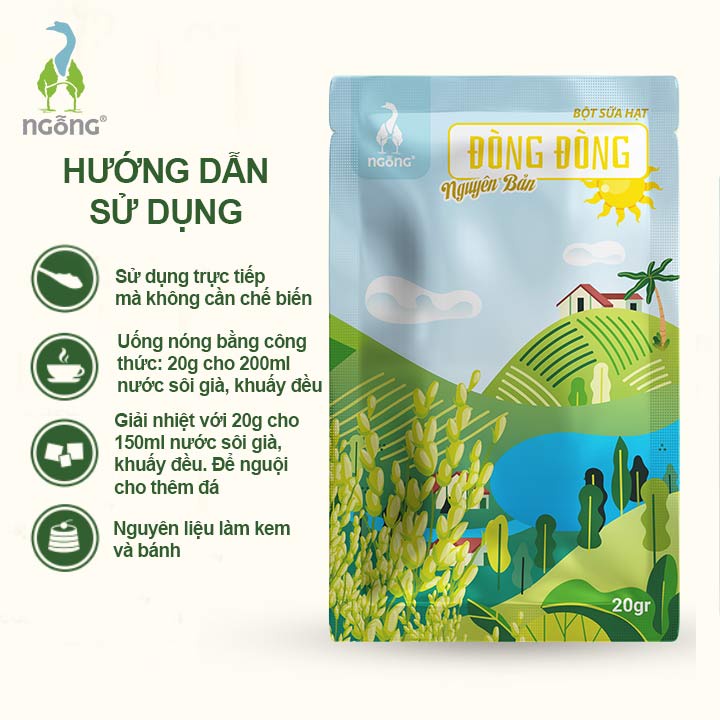 Sữa Hạt Đòng Đòng Nguyên Bản 20gr