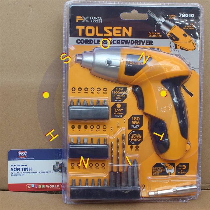 Máy siết vít dùng pin 3.6V Tolsen 79010