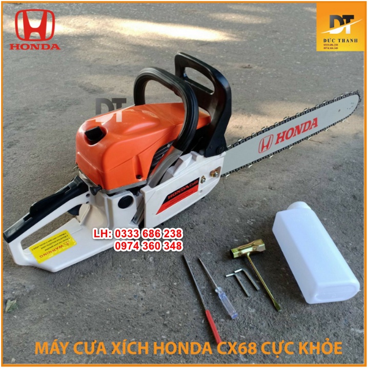 máy cưa xích chạy xăng honda cx68-máy cưa gỗ chạy xăng lam dài 55cm0