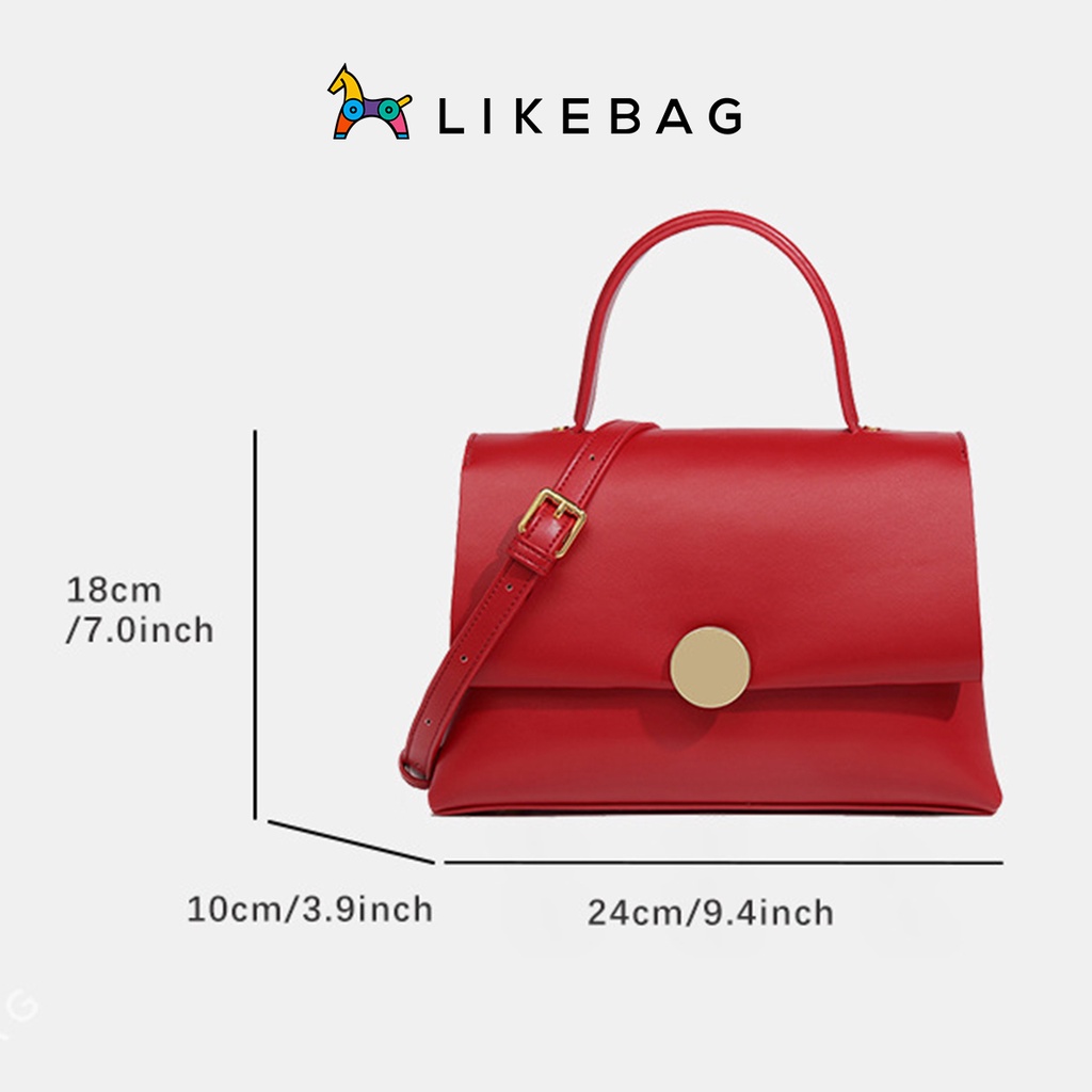 Túi xách nữ đeo vai, cầm tay LIKEBAG da PU mềm đứng form cao cấp 219XK6129-2 - LIBAGI