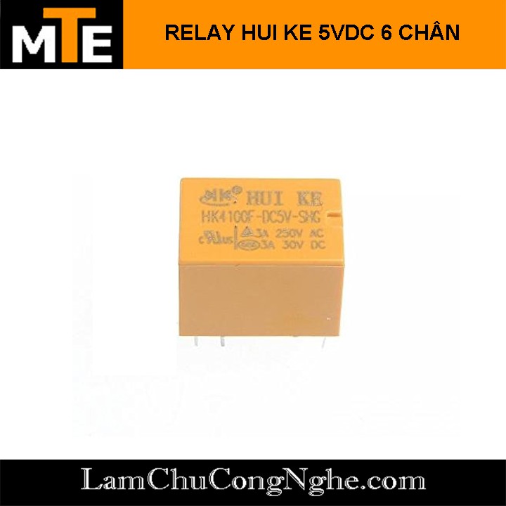 Relay 6 chân HUIKE HK4100F DC 5V và 12V