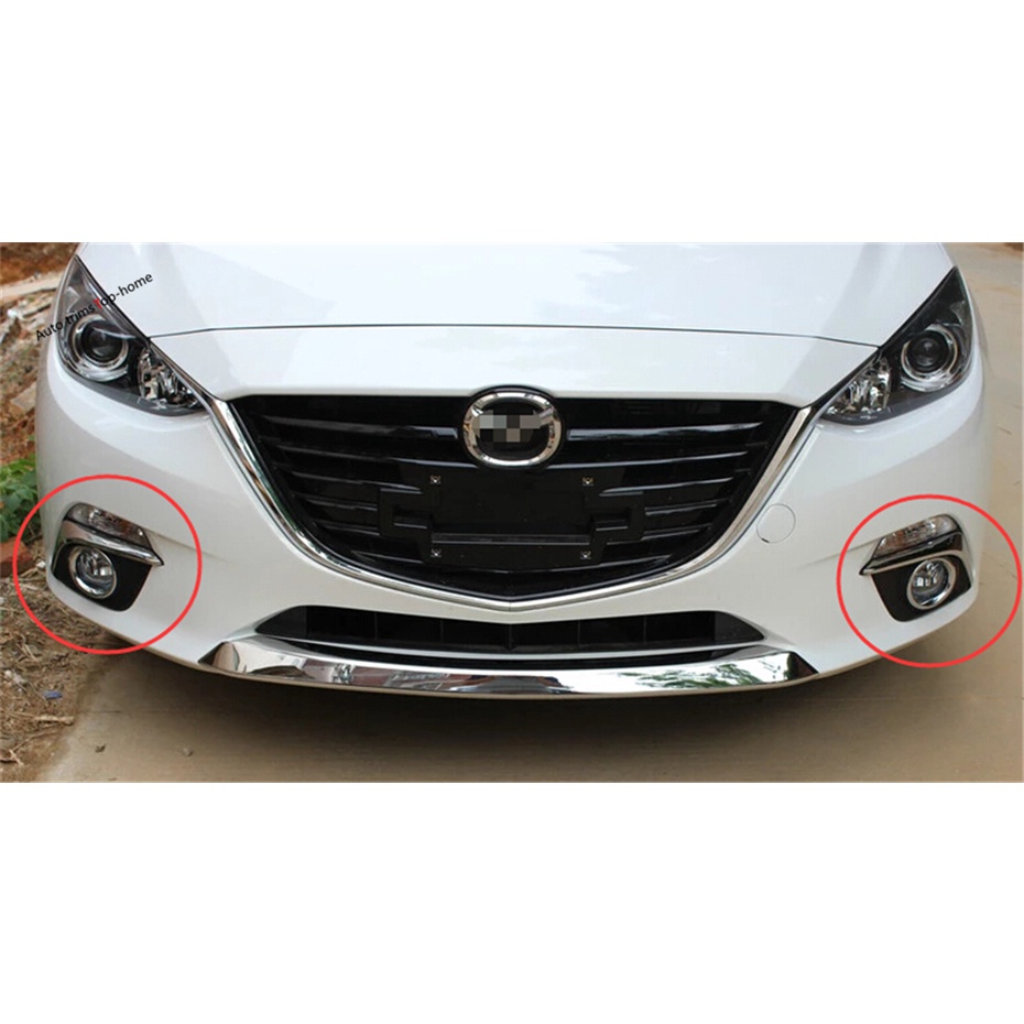 Cặp Ốp Viền Đèn Sương Mù Xe Hơi mazda 3 2014 2015 2016