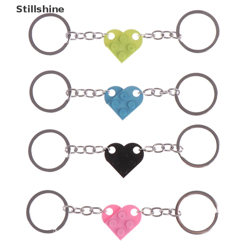 Bộ 2 móc khóa hình trái tim dễ thương