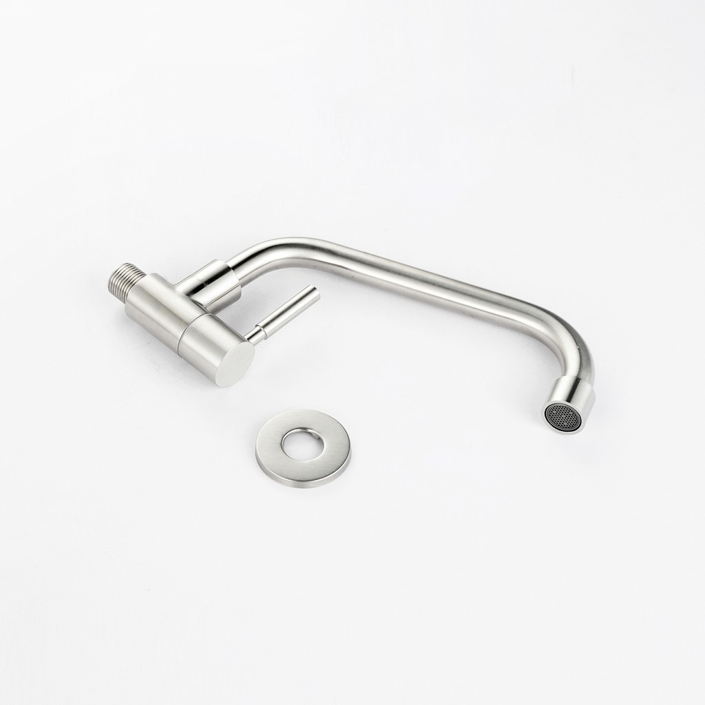 Vòi nước gắn tường BAOKEMO BKM1043 bằng thép không gỉ