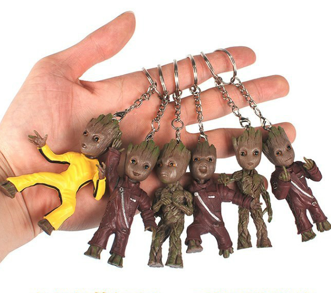 Móc Khóa Hình Nhân Vật Groot Dễ Thương