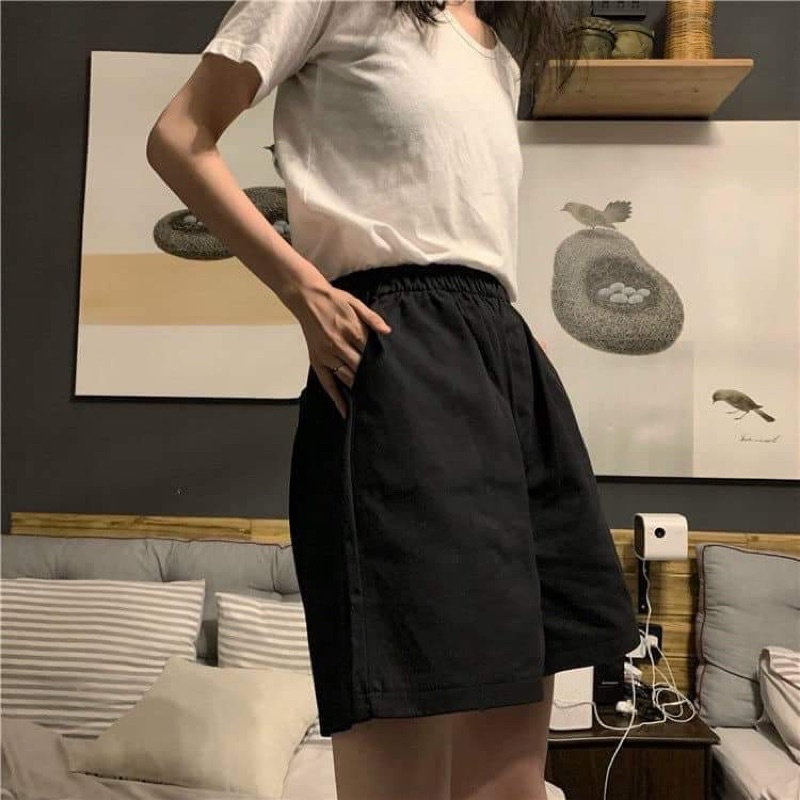 Quần đùi cạp chun kaki KA12