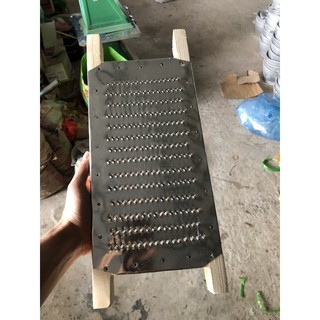Bàn nạo dừa inox sợi nhỏ làm xôi nấu chè - Lỗ 1,2ly và 2 ly