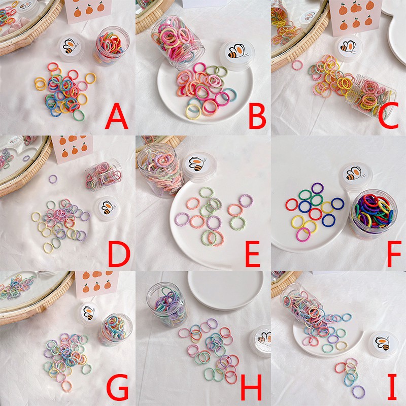 Dây Cột Tóc Nhiều Màu Dạ Quang Phong Cách Hàn Quốc Cho Nữ