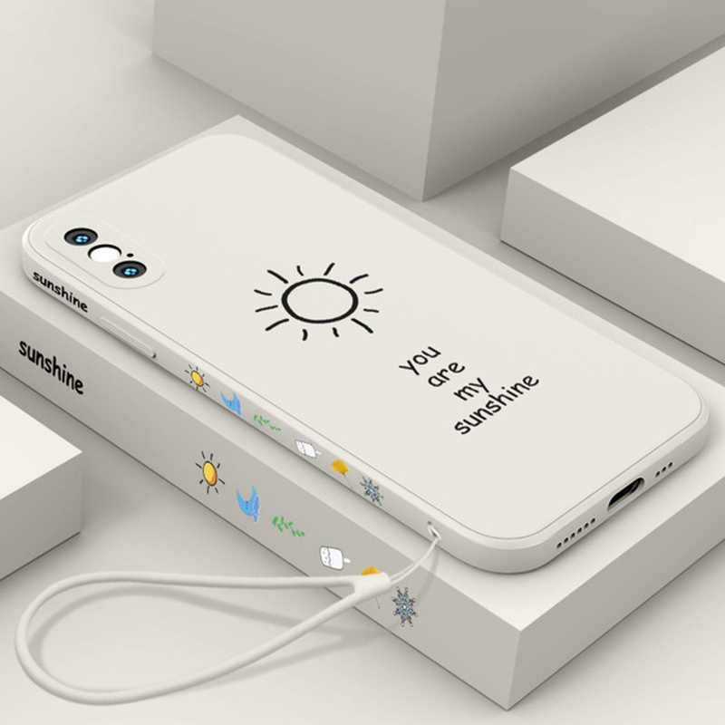 Ốp điện thoại silicon màu trơn in họa tiết thời trang thích hợp cho Iphone 11 12 Pro Xs Max Xr X 8 7 Plus Se 2020
