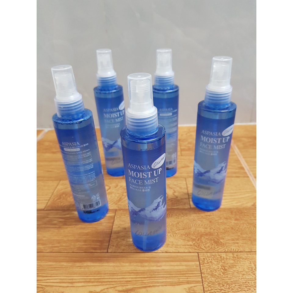[Mỹ phẩm chính hãng Hàn Quốc] Xịt Khoáng Tinh Chất Collagen Aspasia Moist Up Face Mist Collagen (150
