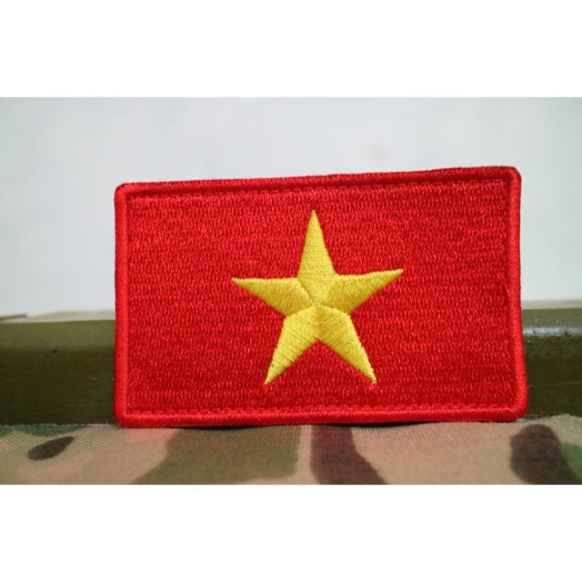Patch cờ Việt Nam dán áo dán balo