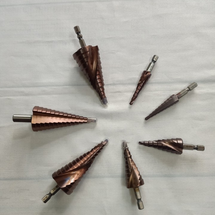 Mũi khoan bước HSS Coban M35 4-12 , 4-20 , 4-22 , 5-27 , 4-32 , 6-35 (mm) khoan inox,sắt,thép,gỗ,...