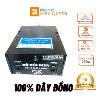Đổi nguồn biến áp 220v ra 100v-110v công xuất 250w 100% dây đồng