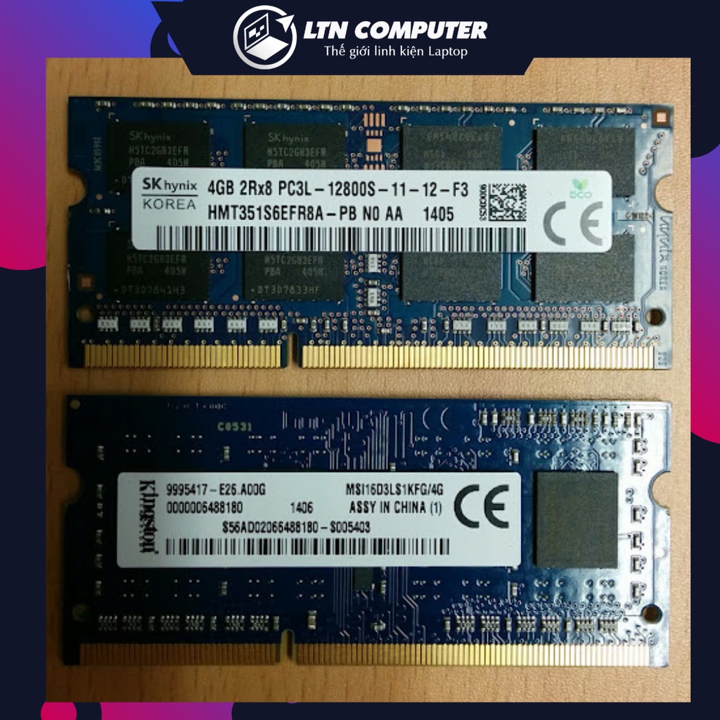 Ram laptop 2gb 4gb chính hãng  - Freeship - Bảo hành 3 năm - DDR2 2GB bus 800 - DDR3 4gb 1333/1600 - DDR3L 4gb bus 1600