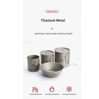 Cốc Titanium siêu nhẹ Glamping NatureHike NH20CJ005