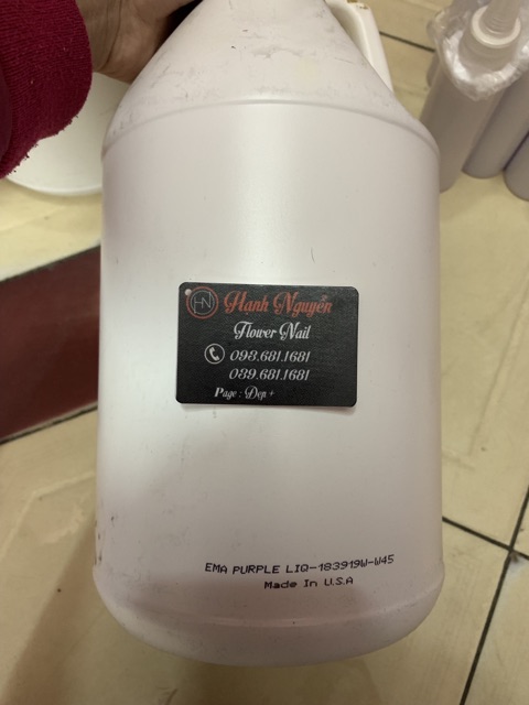 Liquid Tím Mỹ Coffee chuyên dụng Nặn Hoa - EMA Đắp phom móng