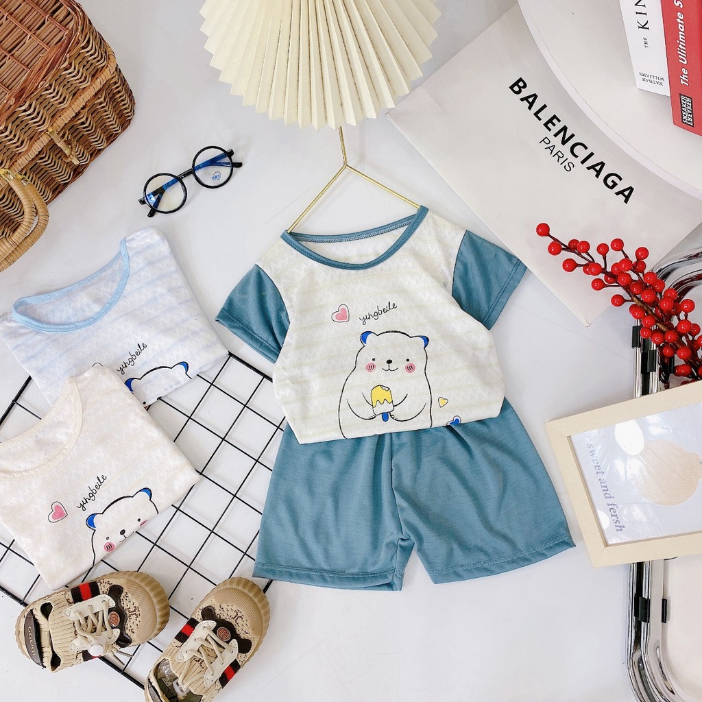 Bộ Cộc Tay Noubaby Chất Cotton Thông Hơi Xuất Nhật Cho bé Trai, bé Gái_Umeekids