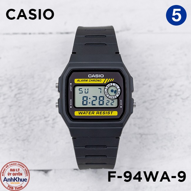 Đồng hồ nam dây nhựa Casio Standard chính hãng Anh Khuê F-91 & F-94 Series