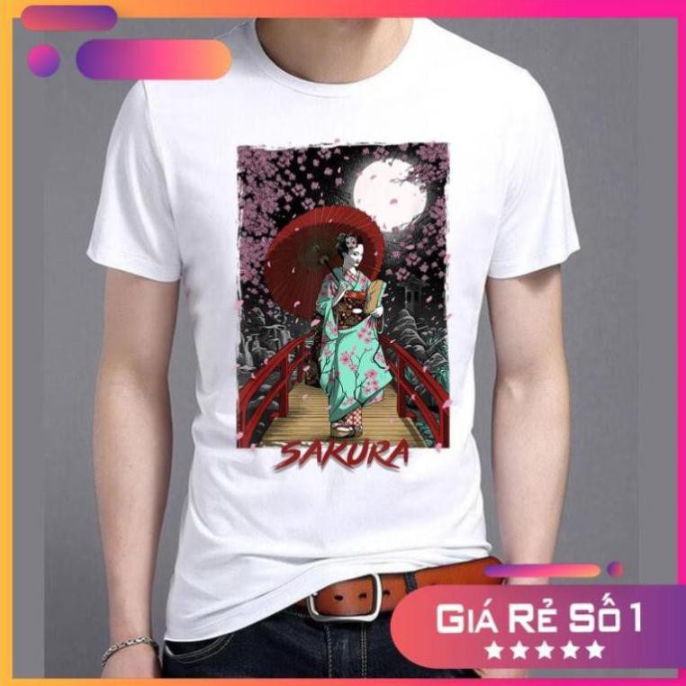 Áo thun nam nữ geisha Nhật Bản 20