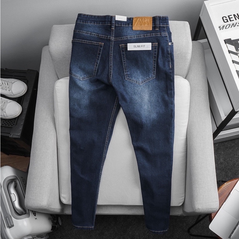 QUẦN JEAN NAM QUẦN BÒ NAM CAO CẤP QUẦN RIN  THỜI TRANG ỐNG ÔM HÀNG MỚI VỀ  VNXK HAIAN JEANS