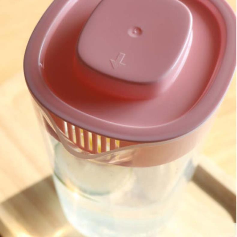 Bình nhựa đựng nước uống ZB 3502 kèm 4 cốc 2000ml,Bình đựng nước nhựa gia đình có tay cầm cao cấp