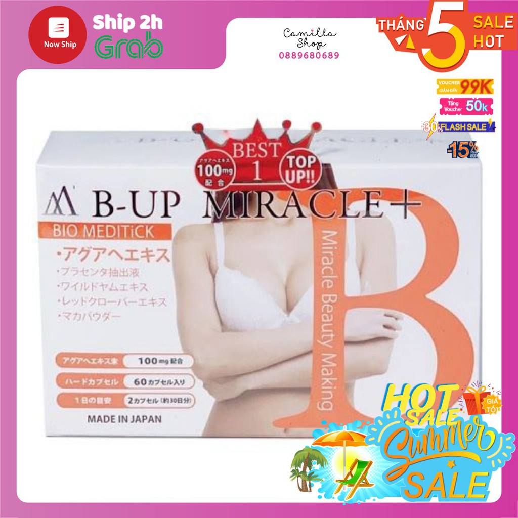 Nở ngực B UP MIRACLE nhật bản giúp ngực căng tròn và sexy