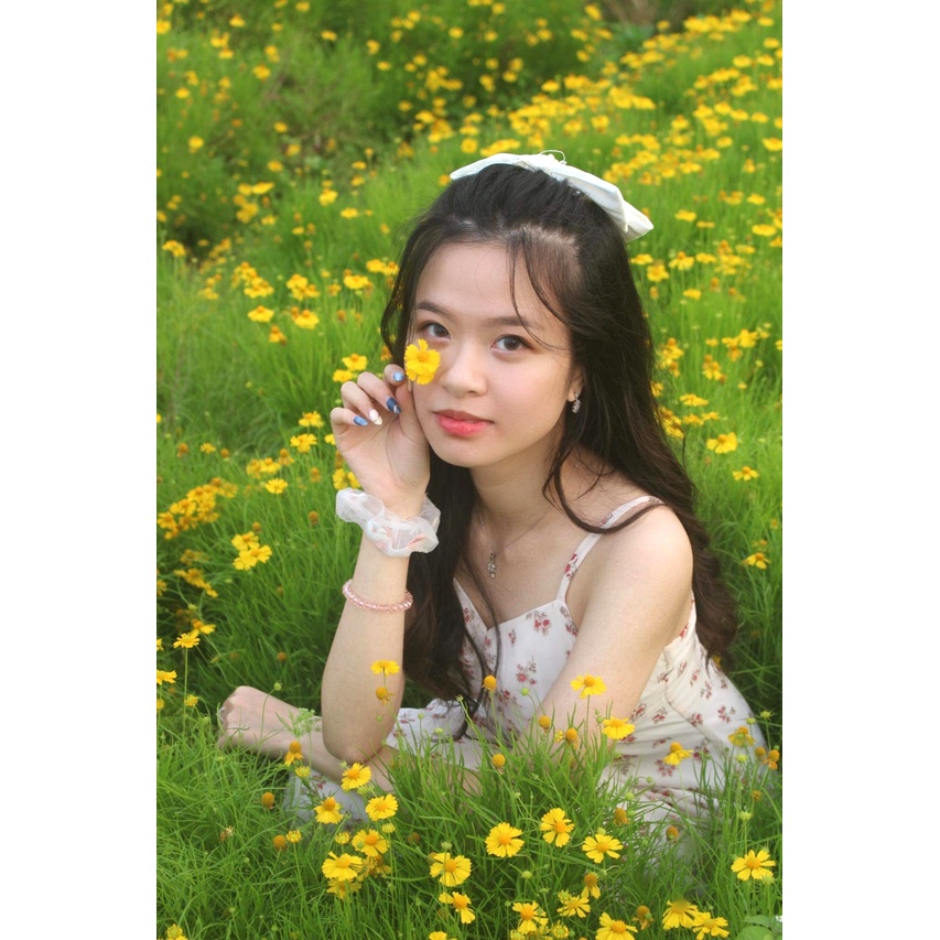 Đầm hai dây hoa nhí, váy 2 dây hoa nhí may 2 lớp, váy nàng thơ (có mút ngực và nút điều chỉnh dây) 🍓 CERA FASHION | BigBuy360 - bigbuy360.vn