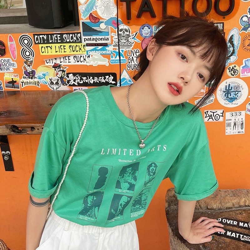 Áo Thun Nữ Tay Lỡ Form Rộng Thiết Kế Mới Lạ