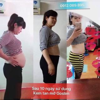combo gel tan mỡ và đai nit bụng go slim