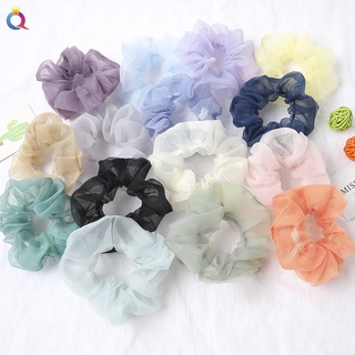 [HOT 1K]-Dây buộc tóc, cột tóc vải scrunchies chấm bi siêu đẹp