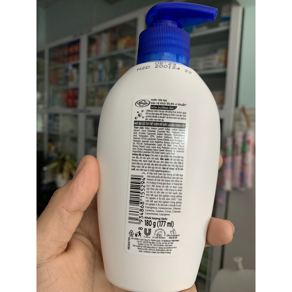 Nước rửa tay Lifebuoy 500g giúp sạch khuẩn- Nhà Thuốc Mỹ Kim